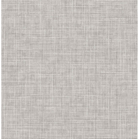 A-Street Prints Tuckernuck Grey Linen Wallpaper 2999-24270