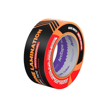 Cellux 0.70 IN (18mm) x 60 yd (54.8m) ORANGE MARINE LAMINATION Masking Tape OUTDOOR 30-Day UV-Protected MLT004-18060PK1