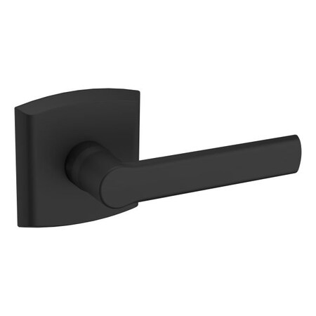 Baldwin Baldwin Preconfigured 5485V Soho Lever with R026 Rose Right Hand Half Dummy Lock Satin Black Finish 5485V190RDM