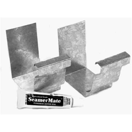 Amerimax Home Products 29008  Mill Finish Galvanized Steel Gutter Seamer, 2PK 704445
