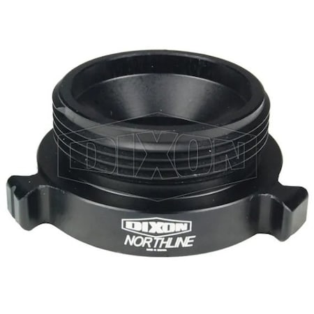 Dixon Style N37 Rocker Lug Hydrant Adapter, 5 in, Female NST NH x MNPT Connection, Aluminum, Hardcoat An N37-50F50T