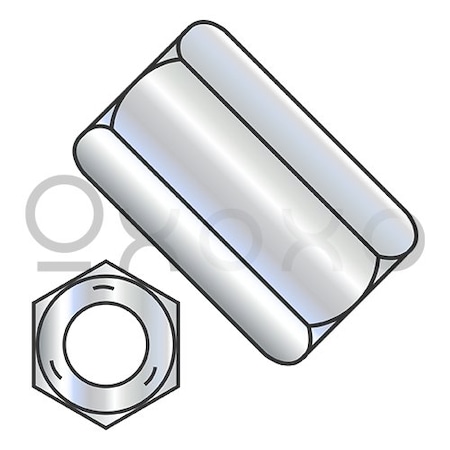 Oxoxo 3/8-16X1 3/4 Hex Rod Coupling Nut 5/8 inch Across Flats Grade 5 Zinc, 300PK 547735