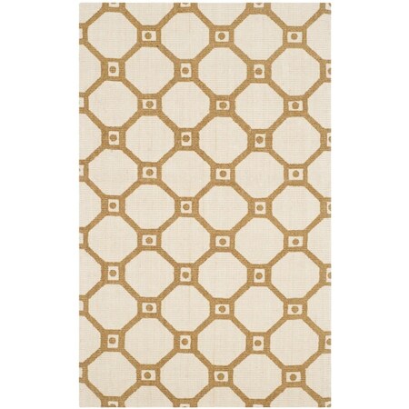 Safavieh Cedar Brook Hand Loomed Accent RugIvory & Gold 2 ft.3 in. x 3 ft.9 in. CDR228A-24