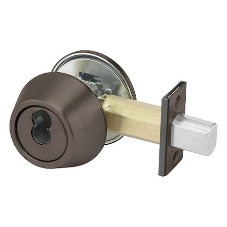 Assa Abloy Accentra Deadbolt, Cylindrical, Dark Bronze Finish B-D262 613E LC