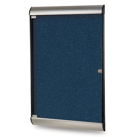 Ghent Enclosed Bulletin Board 42-1/8x27.75", 1 Door SILH20417