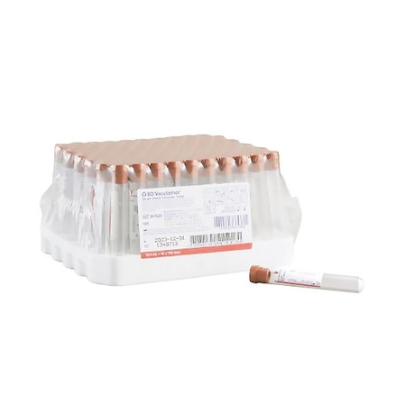 Bd Vacutainer Plus Venous BC Clot Activator Additive, 10mL, Conventional Plastic Tube, 367820, 100PK 271578_BX