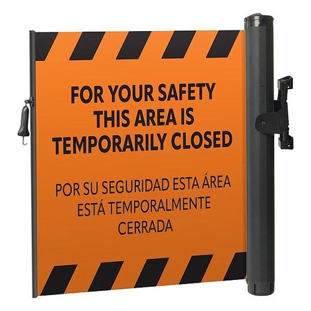 Modus Mounted Barrier, Orange Belt, Black Frame ZP+EMPP -O-IH