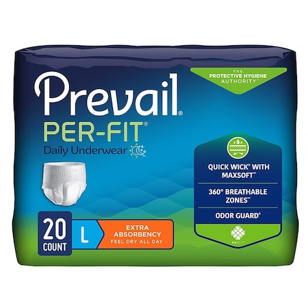 Prevail Per-Fit Daily Underwear, Large, 100PK PF-513/1