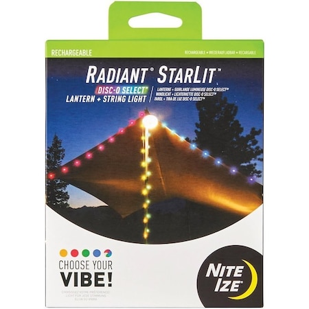 Nite Ize Radiant Series Lantern and String Light, 70-Lamp, LED Lamp, White RSLRL-07S-R8