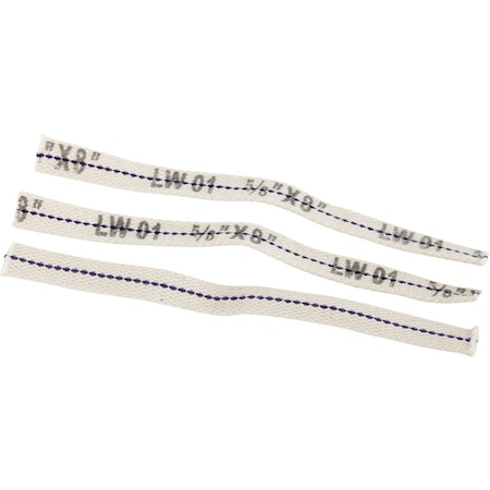 American Wick 5/8''x8'' Flat Lamp Wick, 3 Count ALW-01