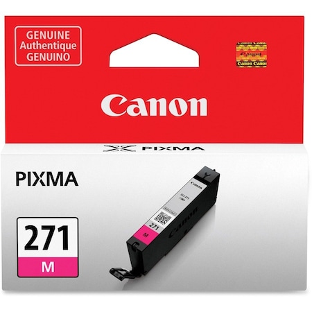 Canon CLI-271 Original Standard Yield Inkjet Ink Cartridge, Magenta CLI-271M