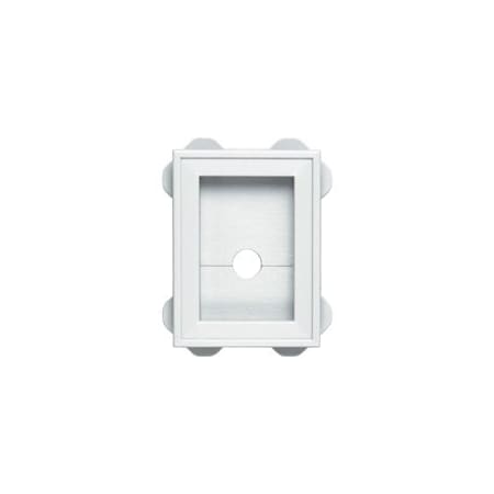 Builders Edge BUILDERS EDGE 130030003001 Mounting Block, 5 in W, White 130030003001