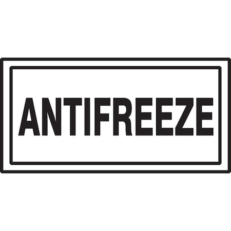 Accuform SAFETY LABEL ANTIFREEZE 3 in X 7 in LCHL566