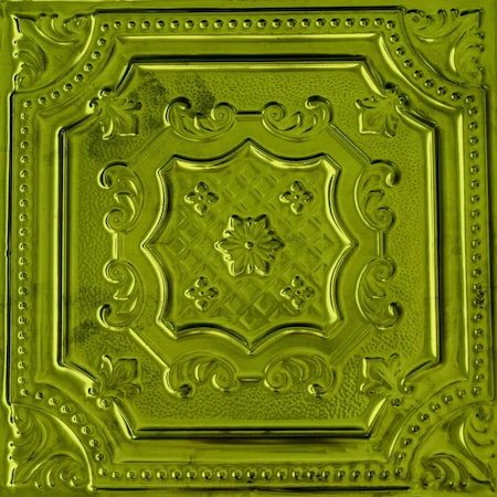 Shanko All Day Tony Pattern 612 Sour Apple Lay-in Grid Powder Coated Standard Ceiling Tiles, 6PK ADT612-DI-STD-SAPP-6