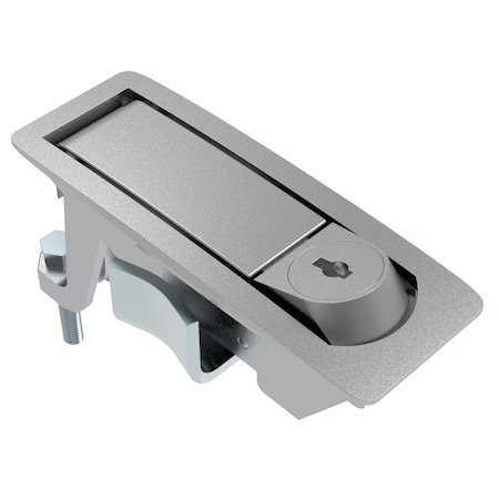 Southco Compression Latch, Key Locking, Raised Trigger, Not sealed, Zinc Alloy, Chrome Plated, Textured C2-33-21