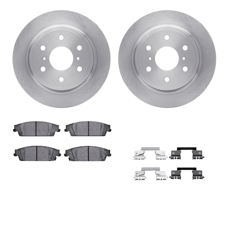 Dynamic Friction Co DFC Brake Rotor- Heavy Duty Brake Pad includes Hardware 6412-48116