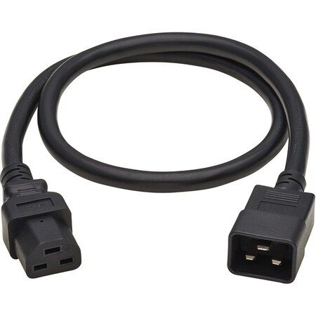 Tripp Lite Power Cord, 3 ft, Black, 12 AWG P035-003