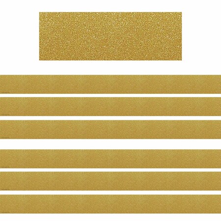Teacher Created Resources Confetti Gold Straight Border Trim, 35 Feet Per Pack, 6PK TCR5627