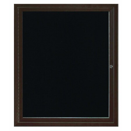 Aarco Illuminated Outdoor Enclosed Directory w/ Al Frame, Bronze Anodized, 36''Hx30''W OADC3630IBA