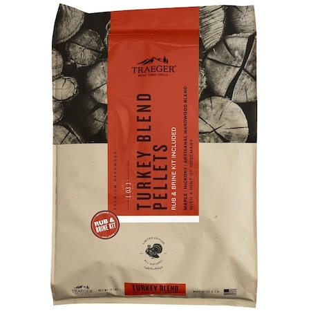 Traeger Pellets Turkey/Brine Kit 18Lb PEL351