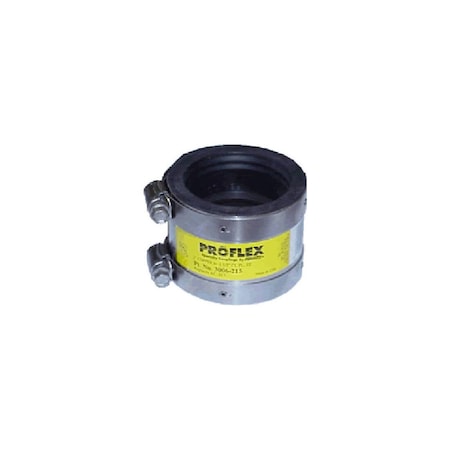 Fernco Transition Coupling, 2 in, PVC, SCH 40 Schedule, 4.3 psi Pressure P3000-22