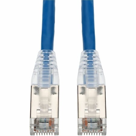 Add-On 160FT BLUE CAT 6A SHIELDED PVC ETHERNET CABLE SNAGLESS EASY CLEAR BOOT RJ-45 M/M ADD-160FCAT6AS-BE