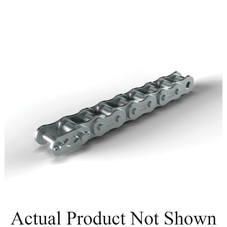 Hkk Chain Riveted Single Pitch Roller chain, 10 ft OAL, 1-1/4 P, 3/4 Dia x 3/4 in W Roller, 304 SS SR100R1A