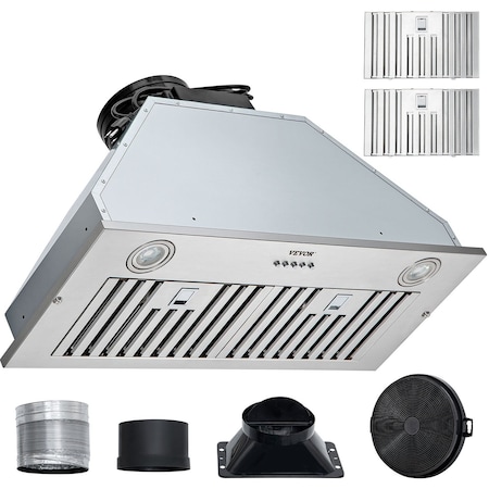 Vevor Built-in Range Hood Insert Vent Hood 800CFM 30in Push Button Control E70-27
