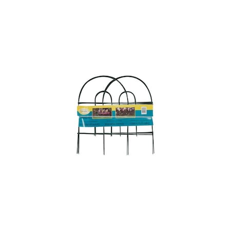 Panacea Green Round-Top Garden Fence, 24-In. x 8-Ft. 89316