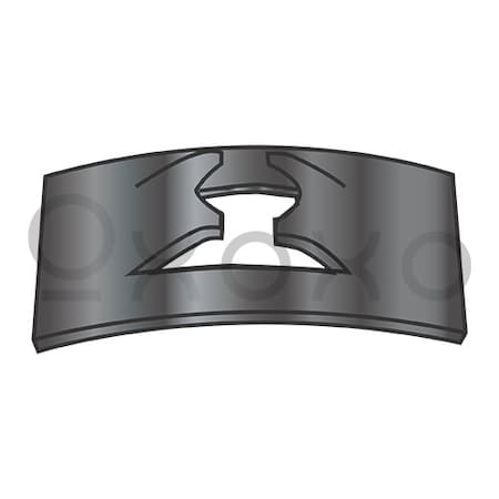 Oxoxo C12002-012-4 Rectangular Spring Steel Stud Receiver Black Phosphate & oil, 3000PK 613702