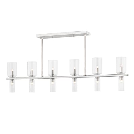 Mitzi Tabitha 12 Light Linear 4.325 In. Polished Nickel H384912-PN
