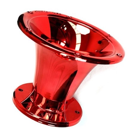 Deejay Led Red Bolt-on Horn Flare with 2-in Throat for 2-in Compatible High Frequency Drivers TBH2INHORNRED