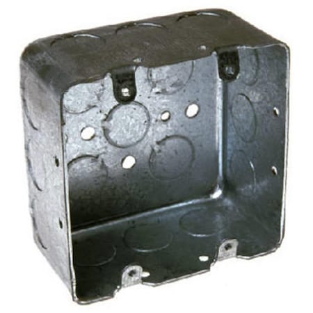Raco 680 2 Gang Square Box  4 x 2.13 in. Deep 543124