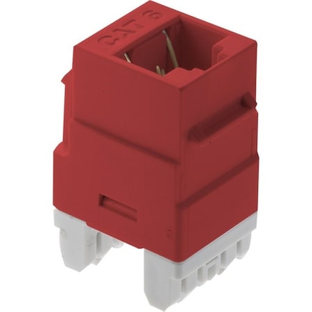 On-Q On-Q RJ45 Cat 6 Keystone Insert, Red (M20) - This high quality insert is for use in all Keystone Wall Plates WP3460RE