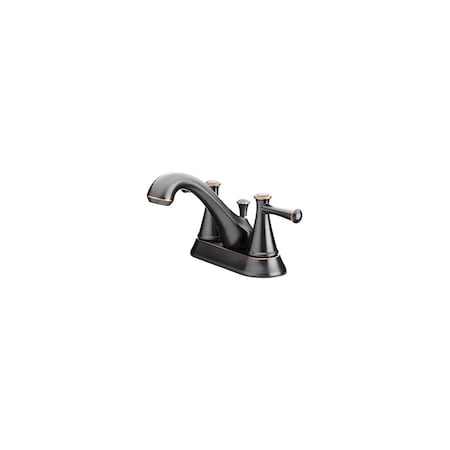 Homepointe 2 Lever Handle Bathroom Faucet, Brushed Bronze 239961