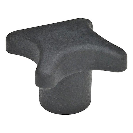J.W. Winco Plastic Hand Knob with Steel Insert 6335-KT-50-3/8X16-K