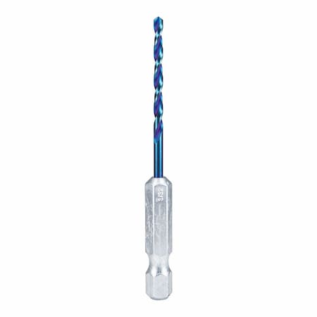 Spyder 3/32-in Mach-Blue Hex Shank Drill Bit 19002