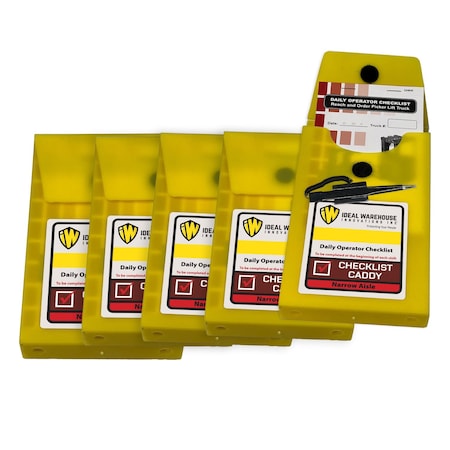 Ideal Warehouse Innovations Replacement Checklist Book, 1 3/8" W, PK5 70-1072-CP