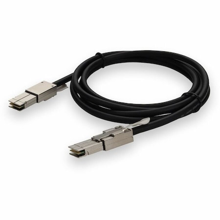 Add-On 2M Cisco Cab-Stk-E-2M Compatible Flexstack Male To Male Black CAB-STK-E-2M-AO