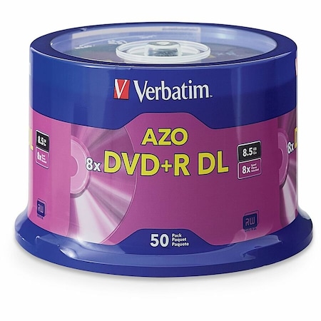 Verbatim DVD Recordable Media - DVD+R DL - 8x - 8.50 GB - 50 / Pack 97000