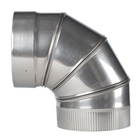 Fondo 7 in. Rhino Rigid 316L Stainless Steel 90 deg Adjustable Liner Elbow FO2847724