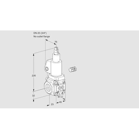 Honeywell Kromschroder Gas Solenoid Valve – Class A, 500 mbar, IP65, EN 161 KS88028627