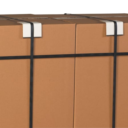 Partners Brand Strapping Protectors, .120, 2" x 2" x 6", White, PK800 SP226120