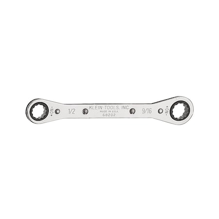 Klein Tools Ratcheting Box Wrench 1/2 x 9/16-Inch 68202