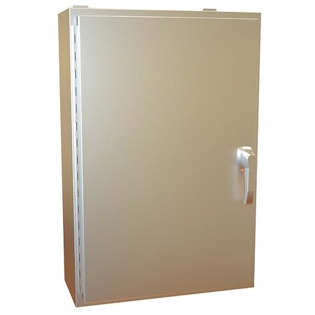 Hammond Handle Electrical Enclosure, 36 in H, 10 in D, 24 in W, 12, 13, 3R, 4, 4X, Stainless Steel HW362410SSHK
