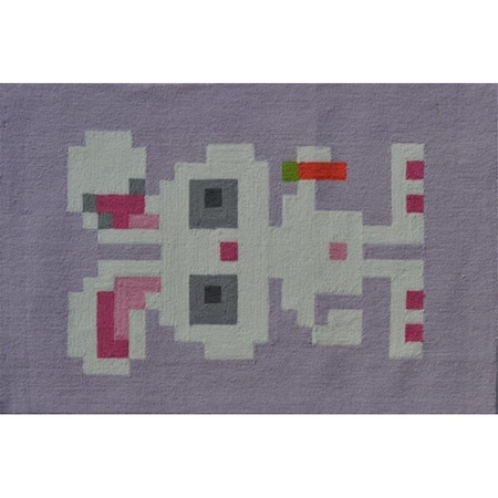 Manmade 2.8 x 4.8 ft. Pixel Bunny Area Rug MA562049