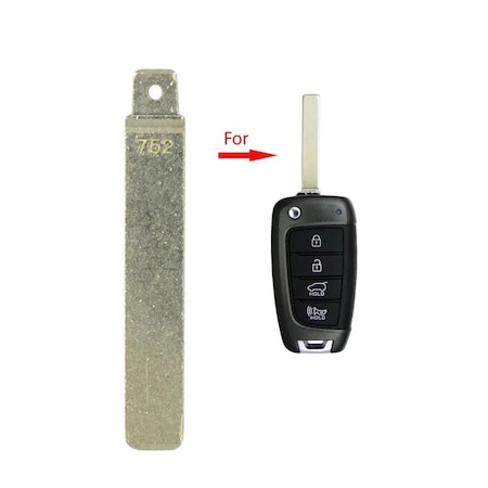 Aks Keys 2018 - 2020 Hyundai Santa Fe Remote Flip Key Blade only BL-HYUNDAI-23
