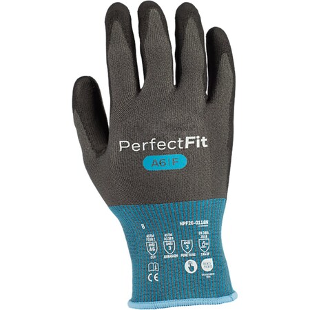 G-Tek Seamless Knit A6 Engineered Yarn Glove w/PU Coated Grip on Palm&Fingers, Touchscreen, Vend-Ready 270117