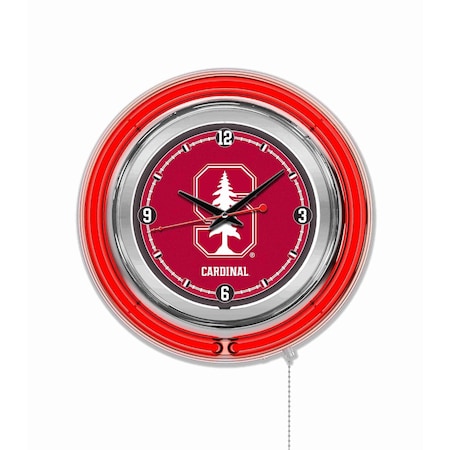 Holland Bar Stool Co Stanford University Double Neon 15" Clock Clk15Stnfrd