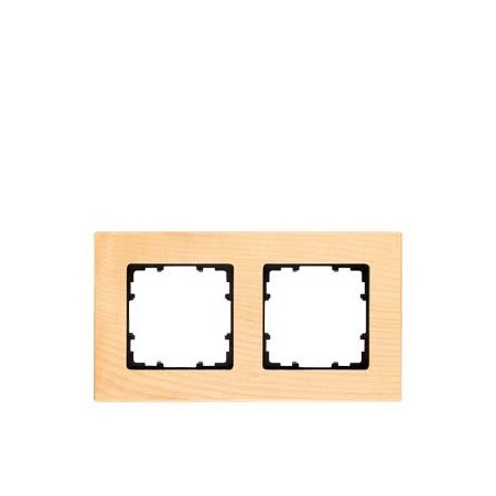 Siemens DELTA miro Frame 2-fold Authentic material wood Wood type beech Dimensions 161x 5TG1102-4